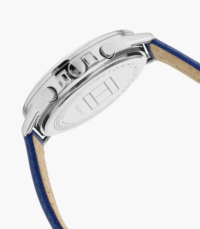 Navy Blue-Silver-White Multifunction Analog Watch